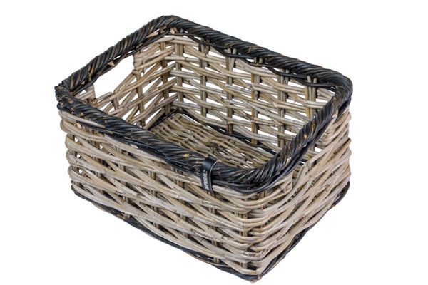 Basil Bicycle basket Dijon Large Gray Black
