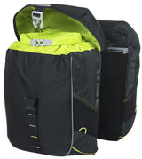 Basil dubbele fietstas miles 34 liter 13 x 26 x 35 cm (2x) - zwart lime