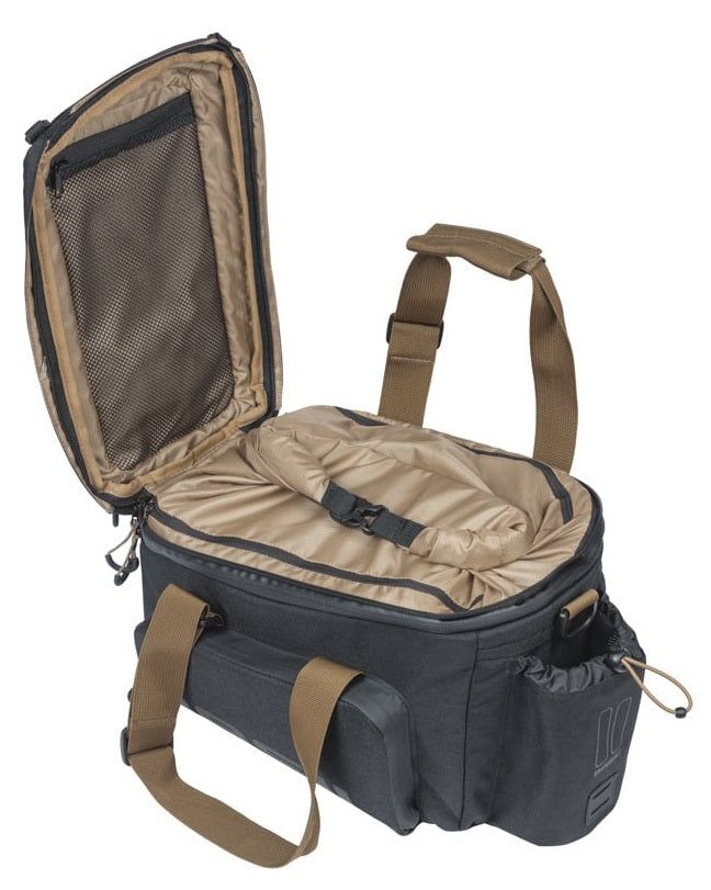 Basil bagagedragertas miles xl pro mik 9-36l zwart grijs