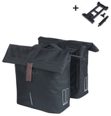Basil Double Fietstas City Mik 28-32 liter - svart