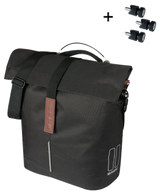 Basil bag city shopper single | aim studs | black | 14-16l