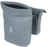 Basil tas city dubbel mik vegan leather | graphite blue 32l