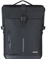 Basil tas move dubbel mik zwart | 30l