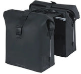 Basil dobbel sykkelveske soho nordlicht mik 41 liter - svart