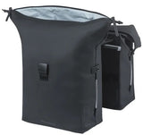 Basil tas soho dubbel mik zwart 41l