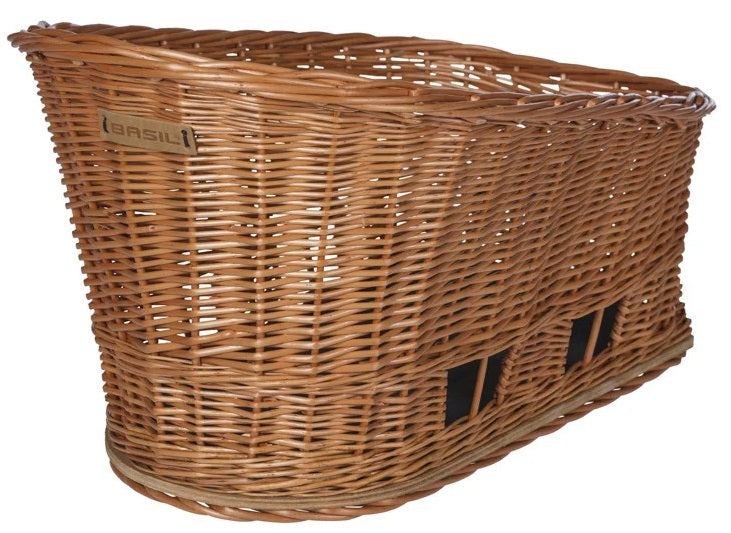 Basil Dog Basket Pasja mik mat Këssen 50cm Riet Brown