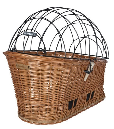 Basil Dog Basket Pasja mik mat Këssen 50cm Riet Brown