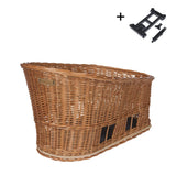 Basil Dog Basket Pasja mik mat Këssen 50cm Riet Brown