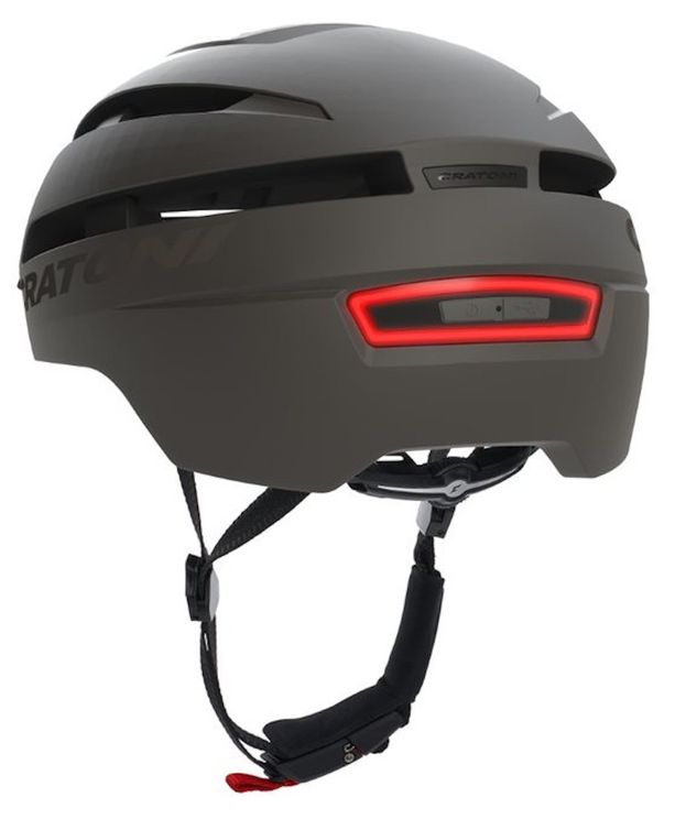 Iluminação de capacete cratoni tipo c-loom 2.0 preto