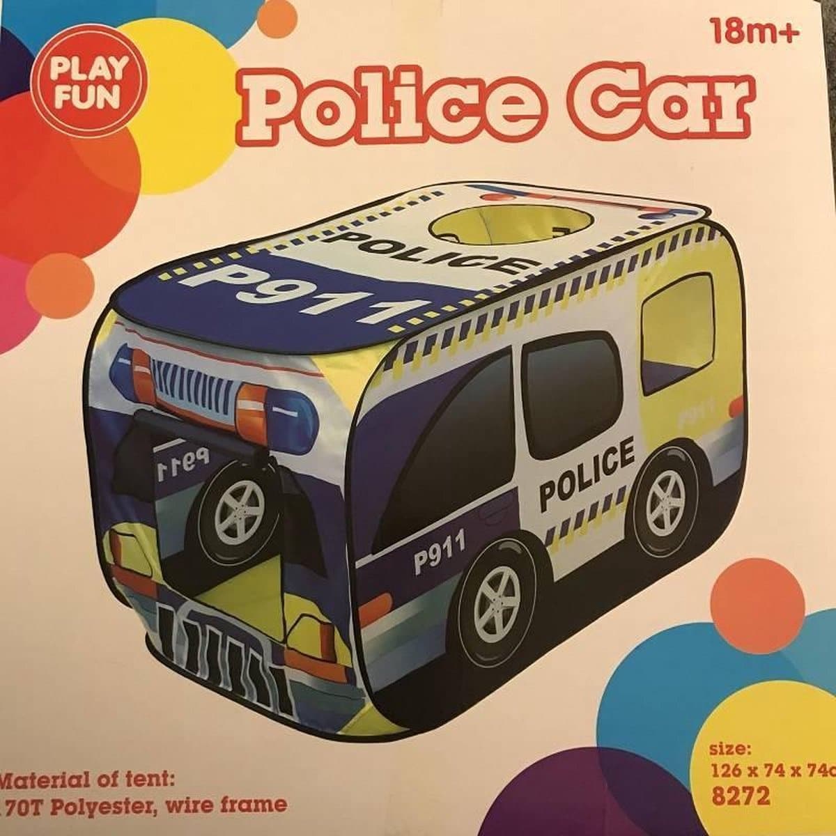 Play fun police play tent foldable 126x74x74 cm