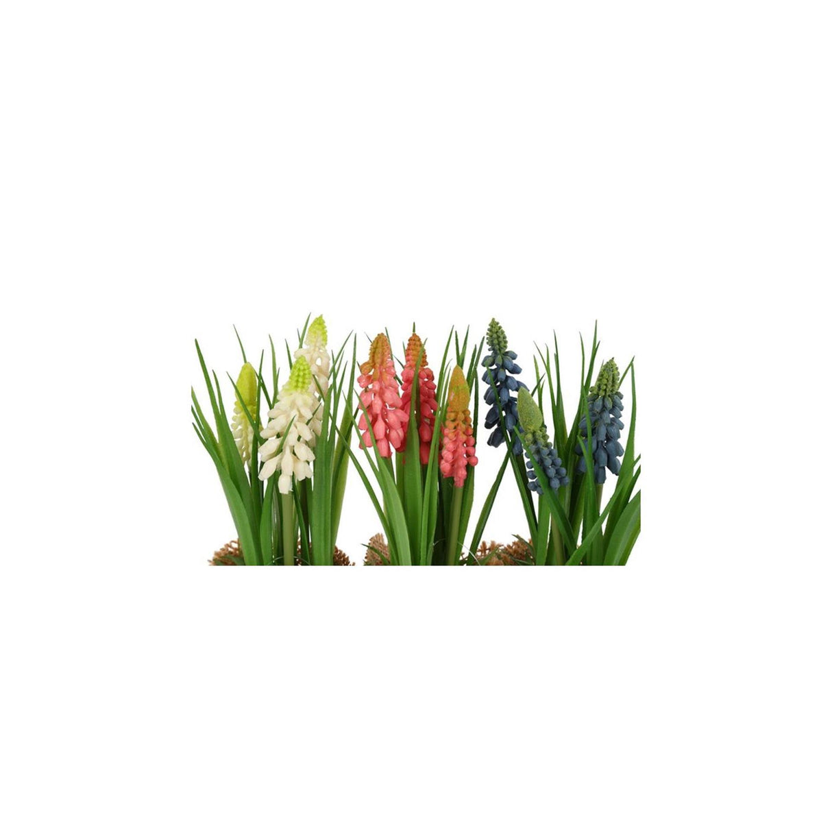 Countryfield kunstbloem in pot tulp veelkleurig h20cm