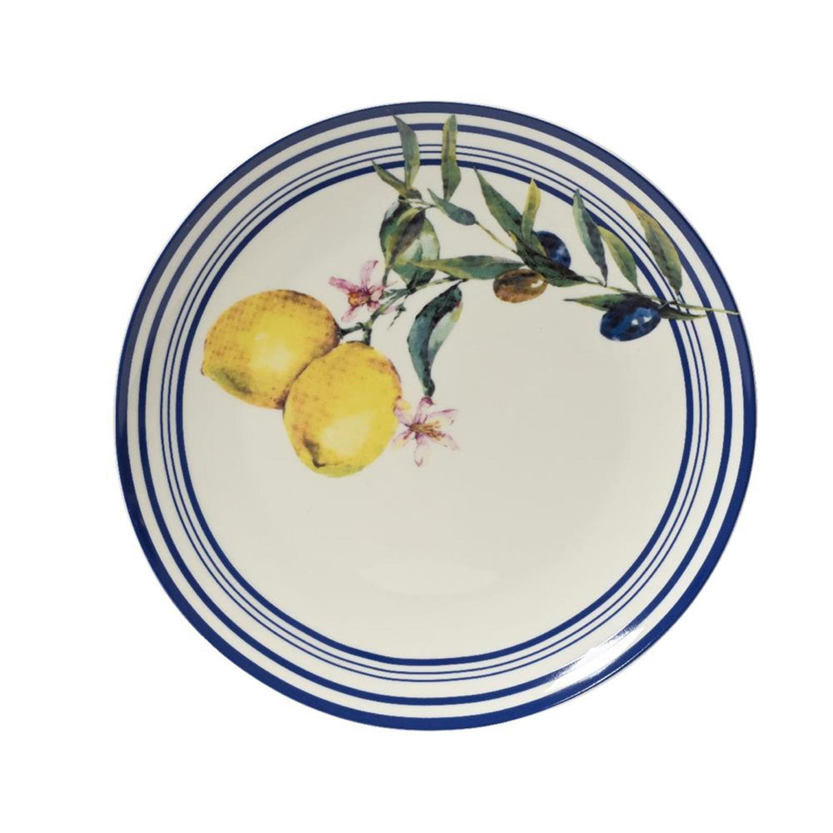 Decoris bord citroen porselein dia20,3cm