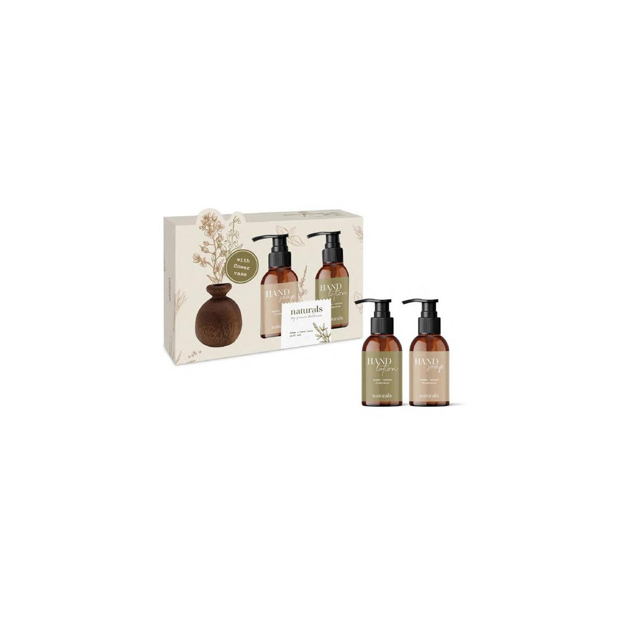 Naturals bad giftset met vaas