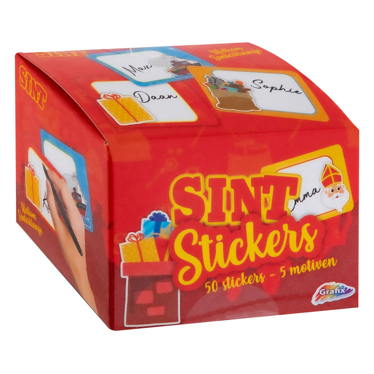 Grafix Sinterklaas gift labels on a roll, 50 pcs.