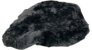 Saddle cover 26 x 24 cm Sheepskin Anthracite