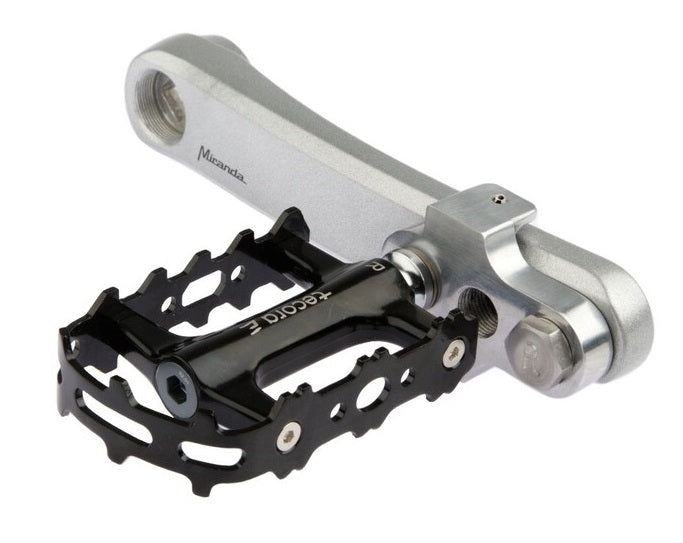 Mirage Crank Turners z vijakom iz nerjavečega jekla Aluminija T6 srebro