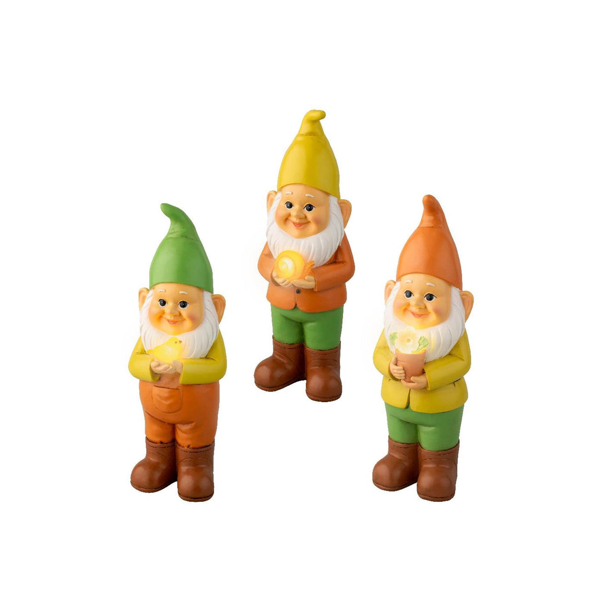 Lumineo solar gnome polyresin 9.5x10x28.5cm