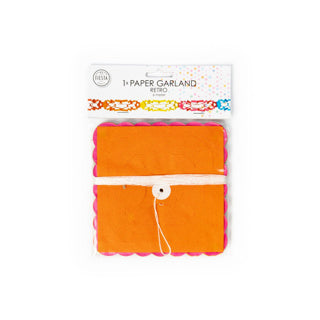 Paper garland retro 6 meters