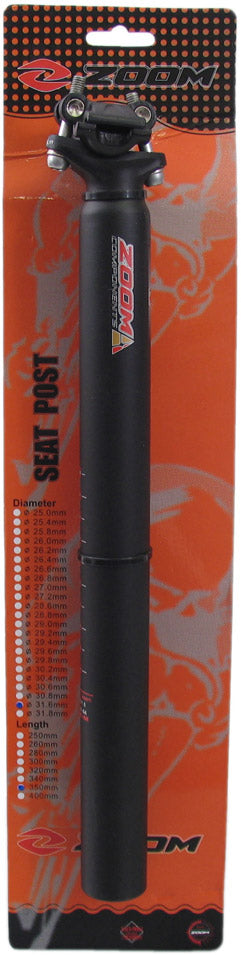 SEAT POST ATB Ø31,6mm 350 mm alumiini - musta