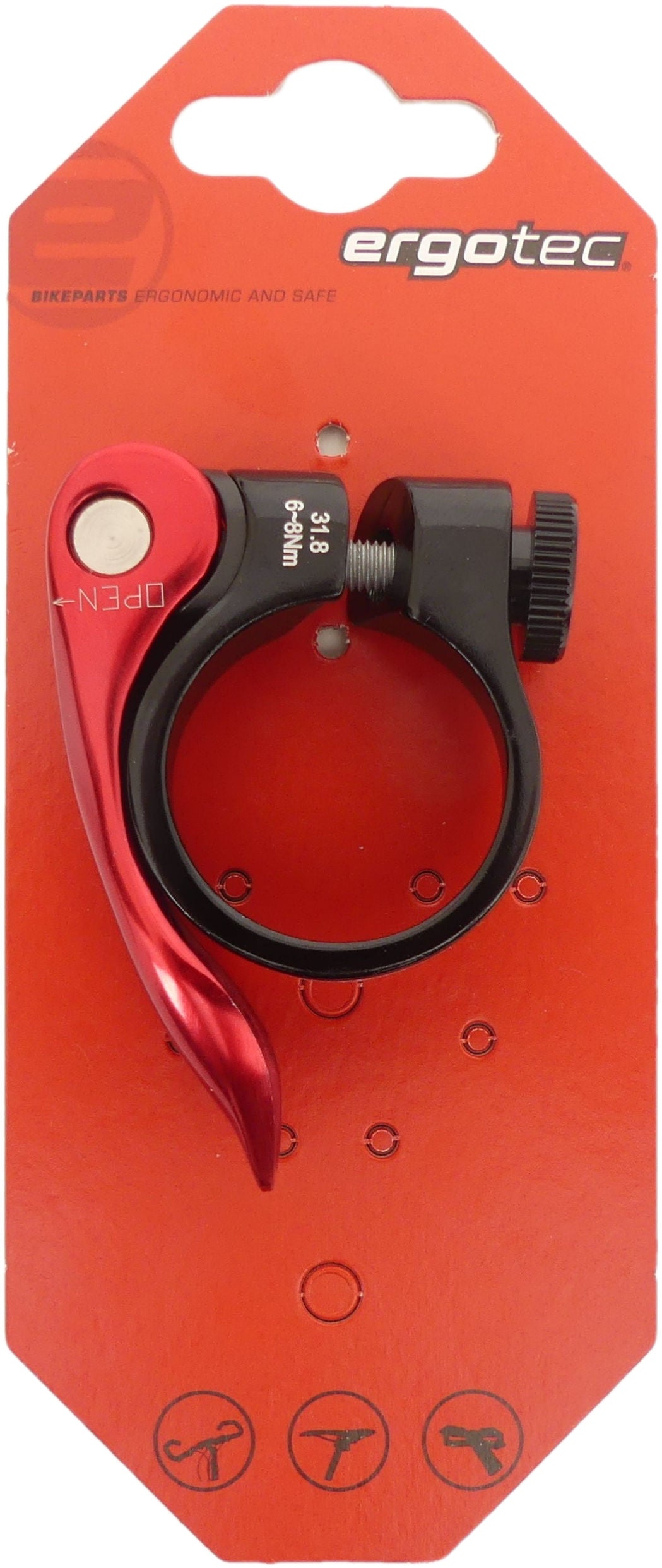 Seat pen clamp SCQ-0100 Ø31.8 Aluminum with