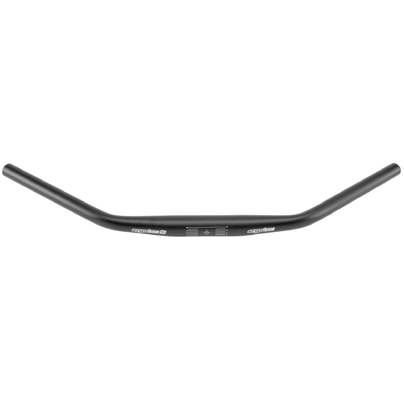 Ergotec handlebar ladytown ø31.8mm x 620 mm 16 mm rise - black sandblasted