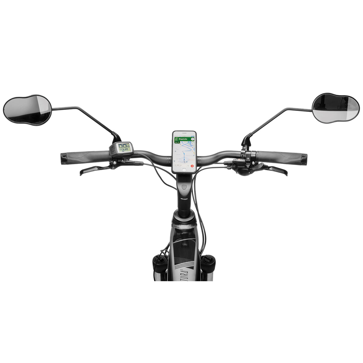Ergotec Spiegel M-99LV Assemblaggio destro 122 X 78-66 mm-nero