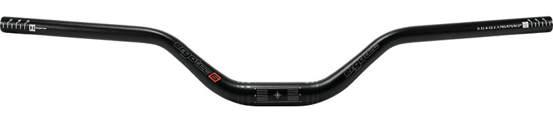 Invia barra di riser Ergotec 70 Ø31,8mm x 780mm 70mm Rise - Nero