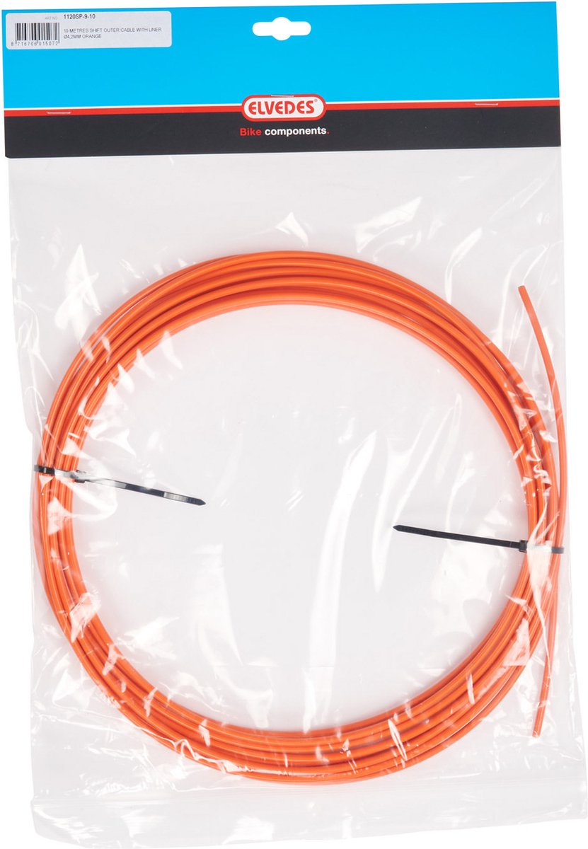 Elvedes Rem Outder Cavo 5 mm (10 m) Oranje Liner 1125Tef-9-10