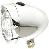 Headlamp Ikzi LED retro chrome
