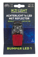 Ikzilight zadnji reflektor za zadnjo svetlobo 1xled rdeča na zemljevidu