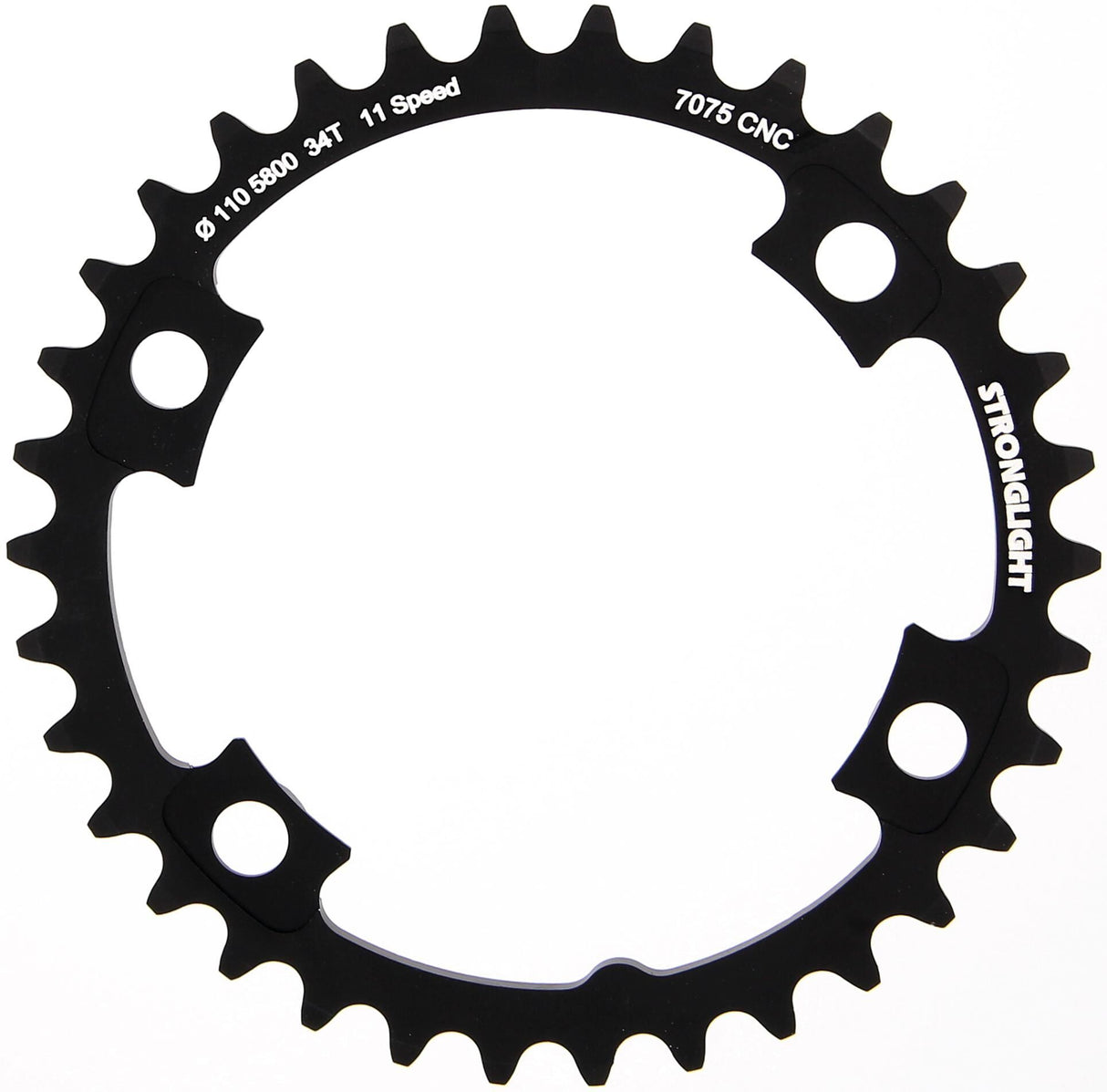 Stronglight chainring mod. 17 chain ring strongl. 34t inner aluminum black