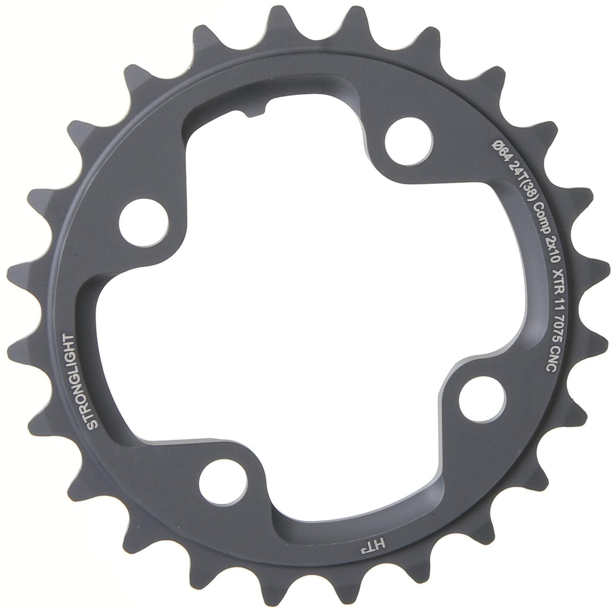 Stronglight mtb kettingblad ht3 mod. 17 chain ring strongl. ht3 24t inner alu black
