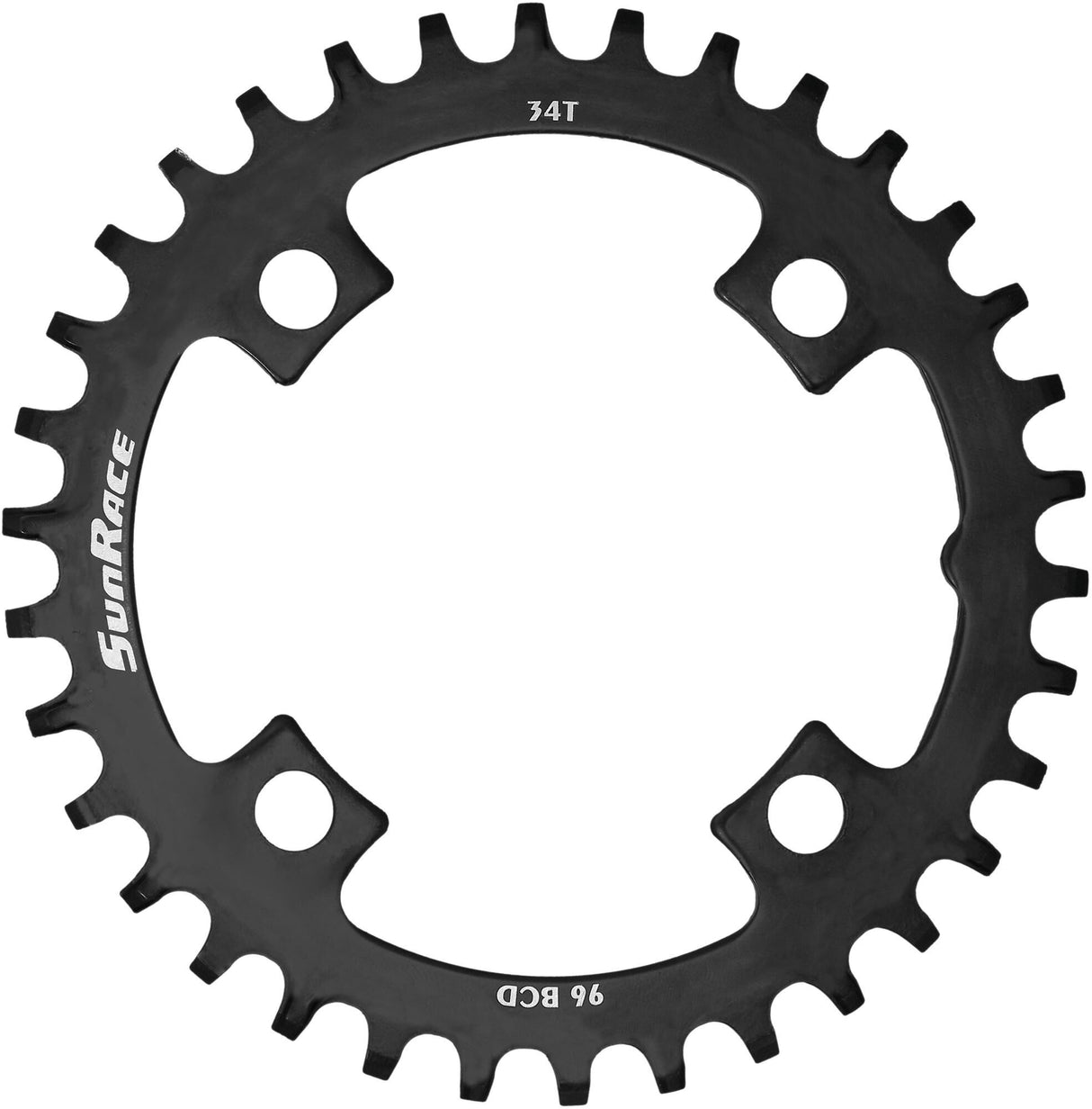 Sunrace Chaining leaf 34t steel black, BCD 96