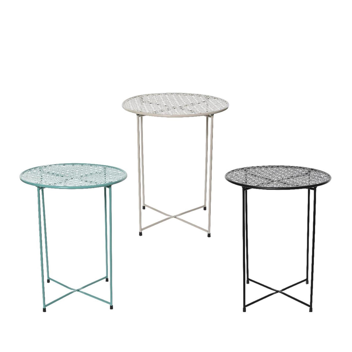 Decoris bijzettafel binnen ijzer h48cm