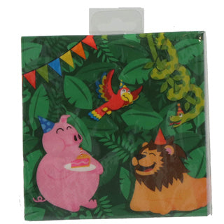 Servietter uten merke jungeltema | 6 stk