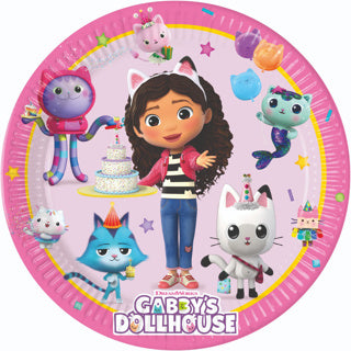 Paper plates Gabby's dollhouse, 8th.