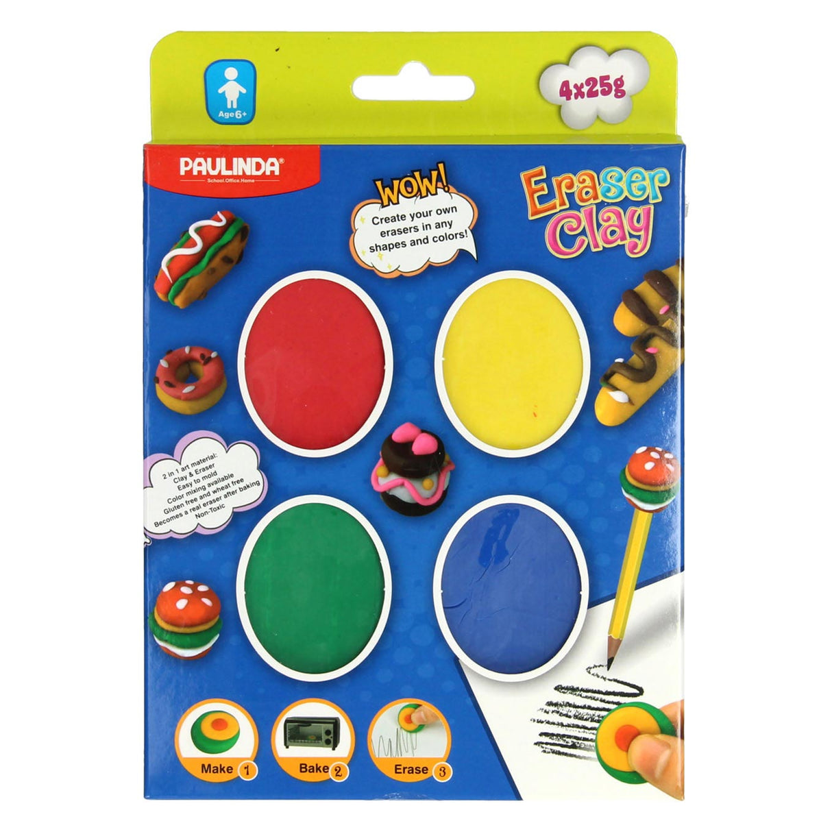 Paulinda Handwierksset, Gummi, 4 Stéck