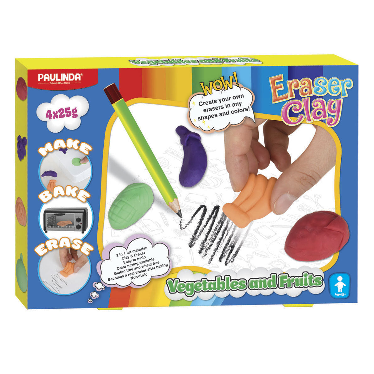 Paulinda Craft Set Gummen Fai frutta e verdura
