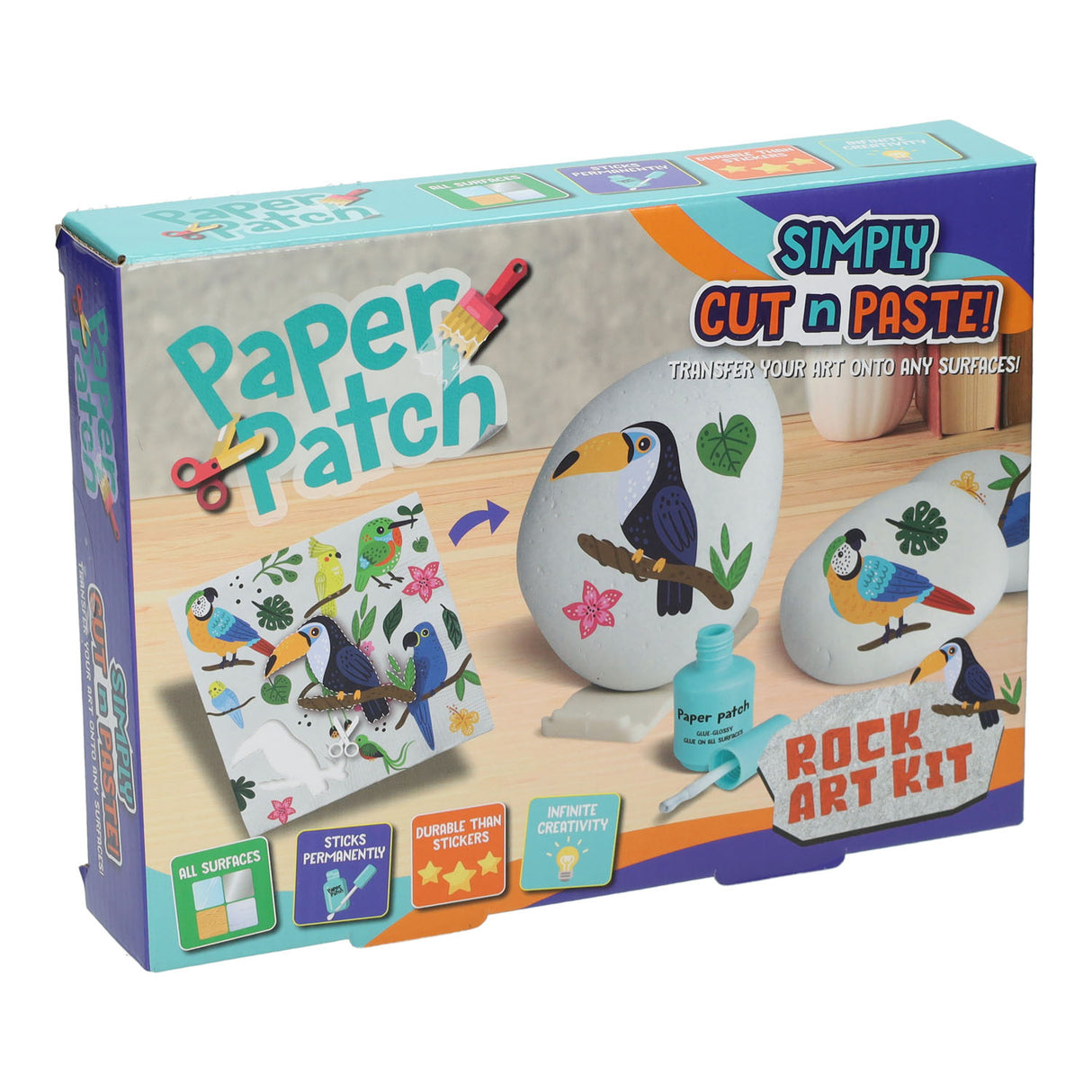 Paulinda paper patch - decorating stones