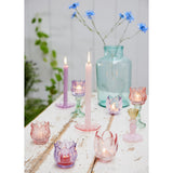 Decoris telysholder glasstulipan h16cm