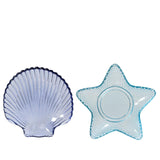 Decoris bord glas ø14cm schelp of ster