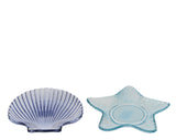 Decoris bord glas ø14cm schelp of ster