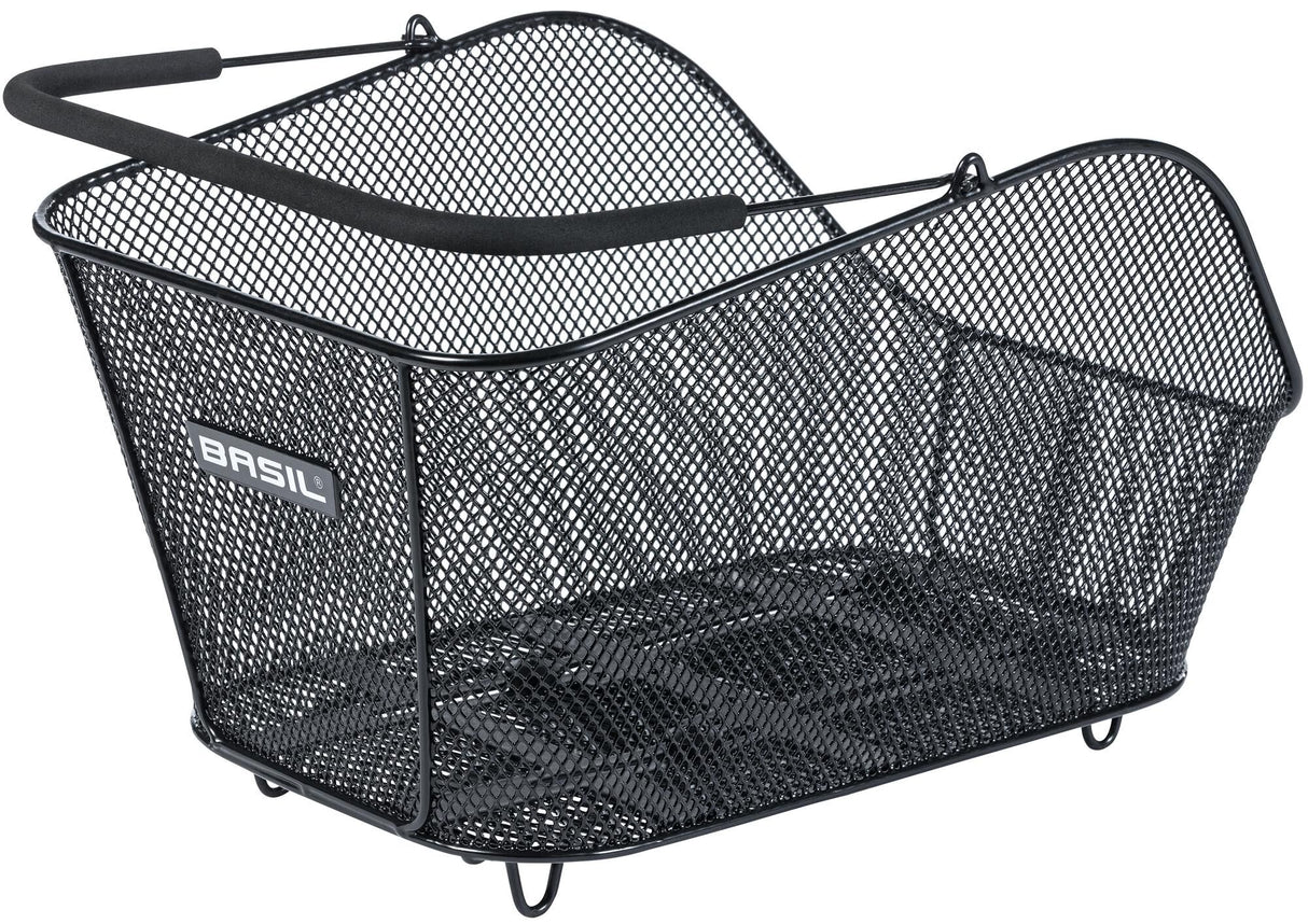 Basil Bicycle basket Icon M With Mik Confirmation 13 Liter 39 x 24 x 14 - Black