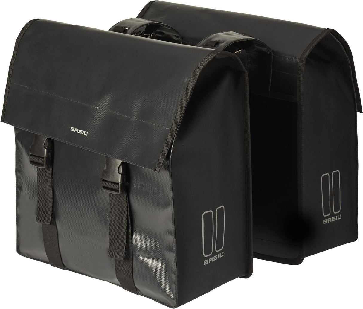 Basil Urban Load Double Bicycle Bag - Black