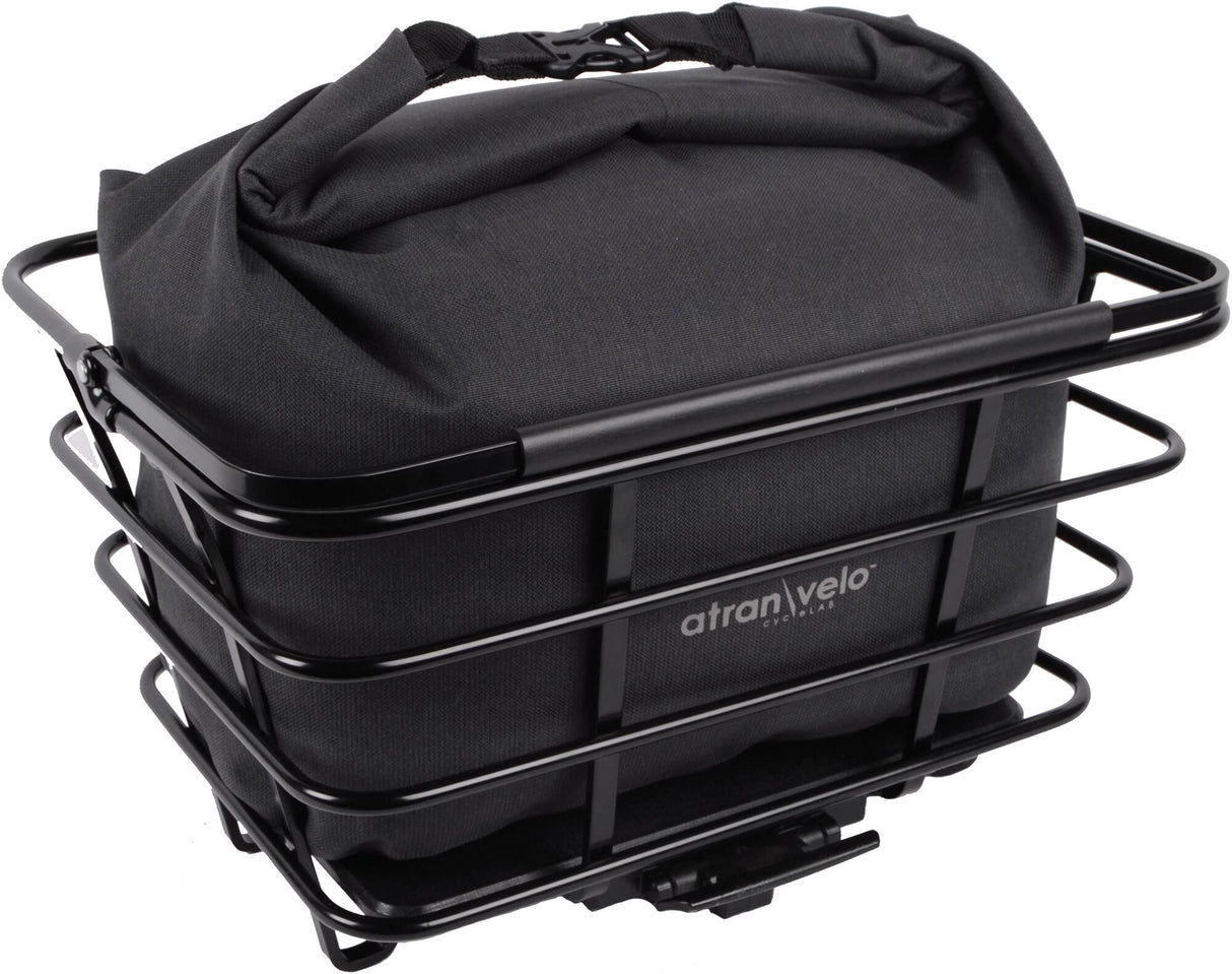 Atranvelo basket bag travel basket bag at.velo travel black