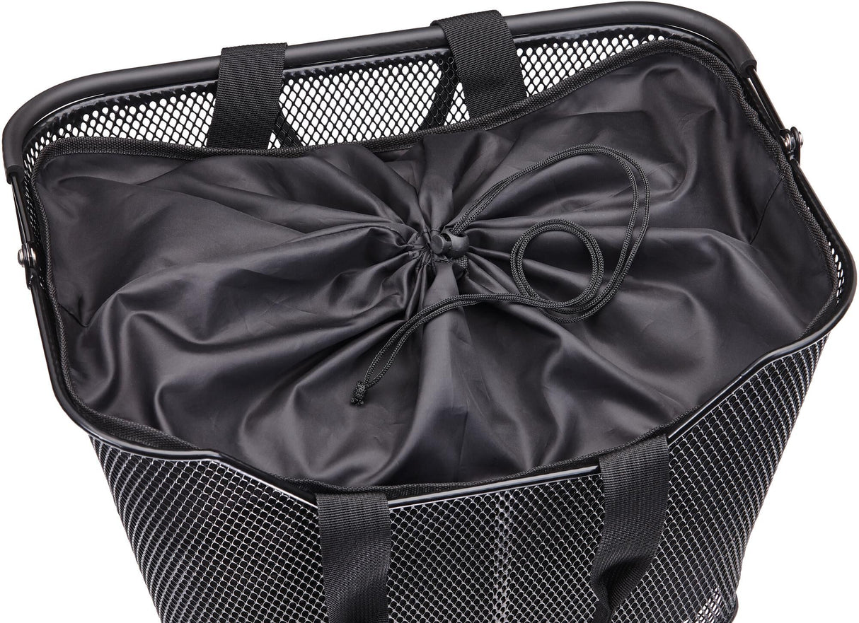Racktime basket inlay lea basket insert lea black