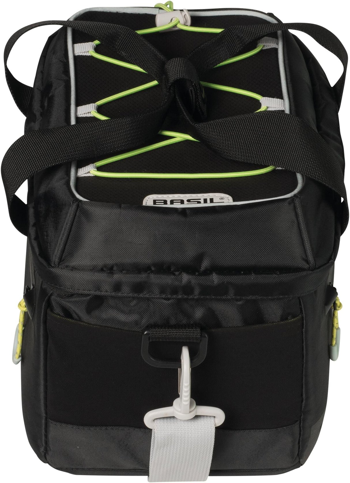 Basil Miles Trunkbag - Sporty Black Luggage Business Bag For Sports Funds - 7L - Black Lime