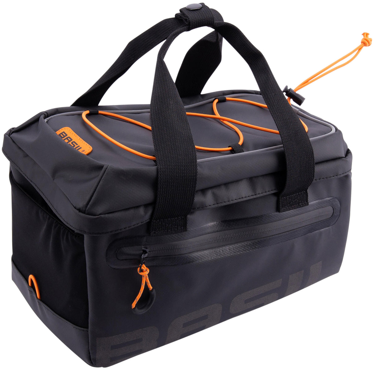 Basil Luggage Thruinga Bag Miles Tarpaulin Mik 7L Black Orange