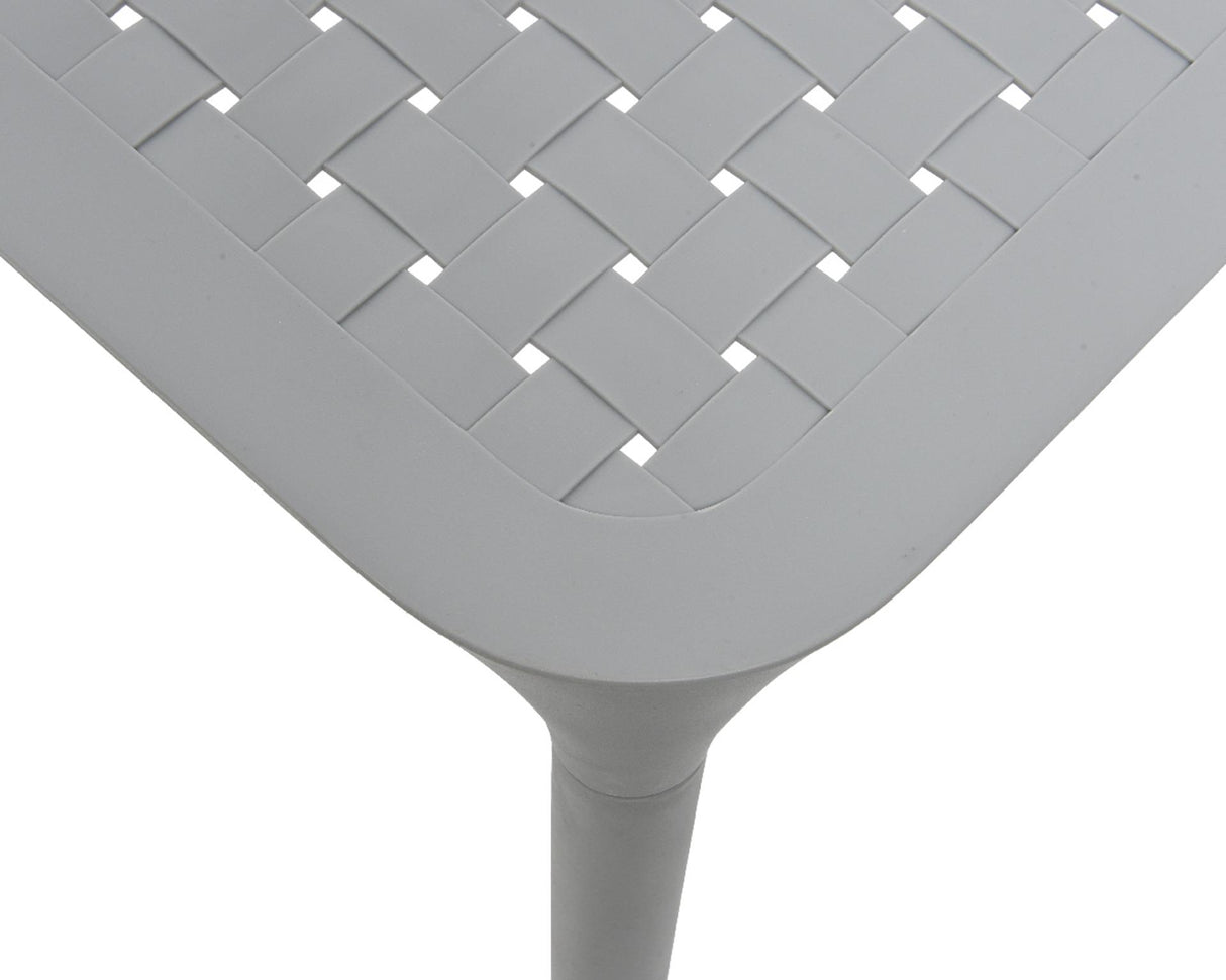 Tafel porto kunststof 65x65cm grijs