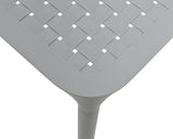 Tafel porto kunststof 65x65cm grijs